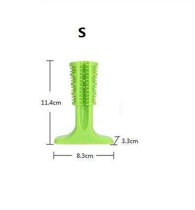 Pet Dog Toothbrush Chew Toy Doggy Brush Stick Soft Rubber Teeth Cleaning Dot Massage for puppy pets Tartar  removal Tool