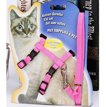 Load image into Gallery viewer, Cat Harness And Leash Hot Sale 3 Colors Nylon Products For Animals Adjustable Pet Traction Harness Belt Cat Kitten Halter Collar