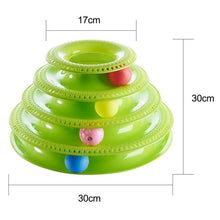 Load image into Gallery viewer, Funny Pet Toys Cat Crazy Ball Disk Interactive Amusement Plate Play Disc Trilaminar Turntable Cat Toy
